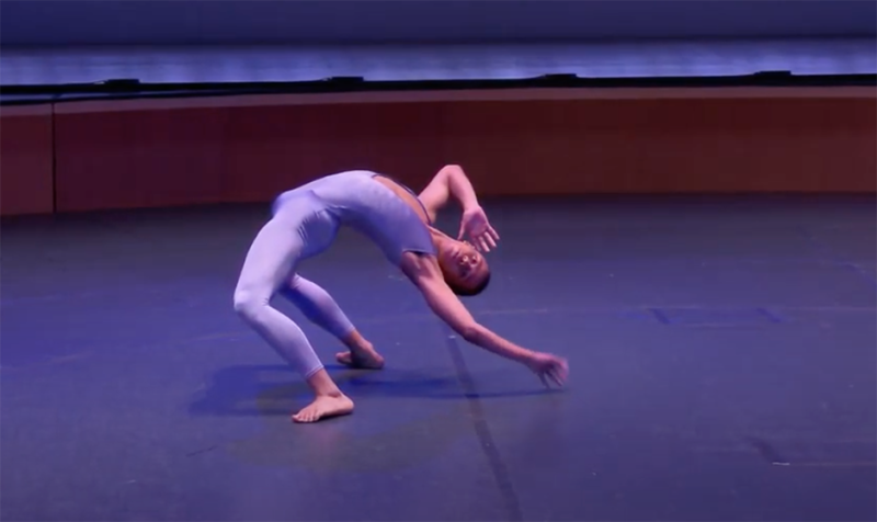 Screenshot of Nouhoum Koita's Modern-Contemporary performance during National YoungArts Week