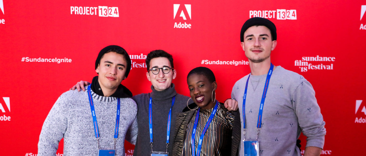 JeanCarlo Ramirez, Lance Oppenheim, Gabrielle Gorman and Danny Rosenberg at Sundance Ignite, 2018