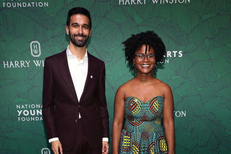 Mateo Nava and Ilana Harris-Babou, recipients of YoungArts' Jorge M. Pérez Award at the 2020 Backyard Ball