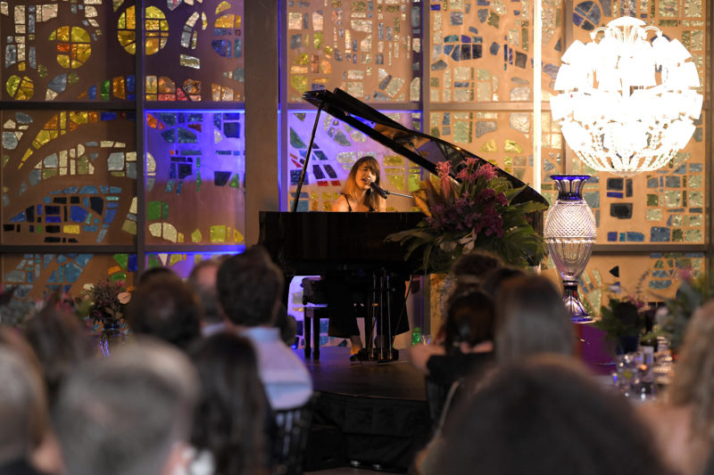 Victoria Canal performs onstage at YoungArts private dinner in The Jewel Box
