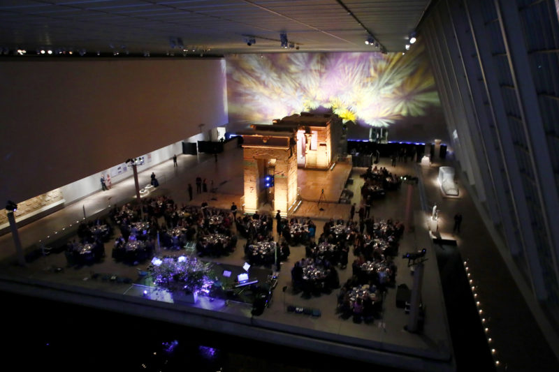 Overhead view of New York Gala at The Met