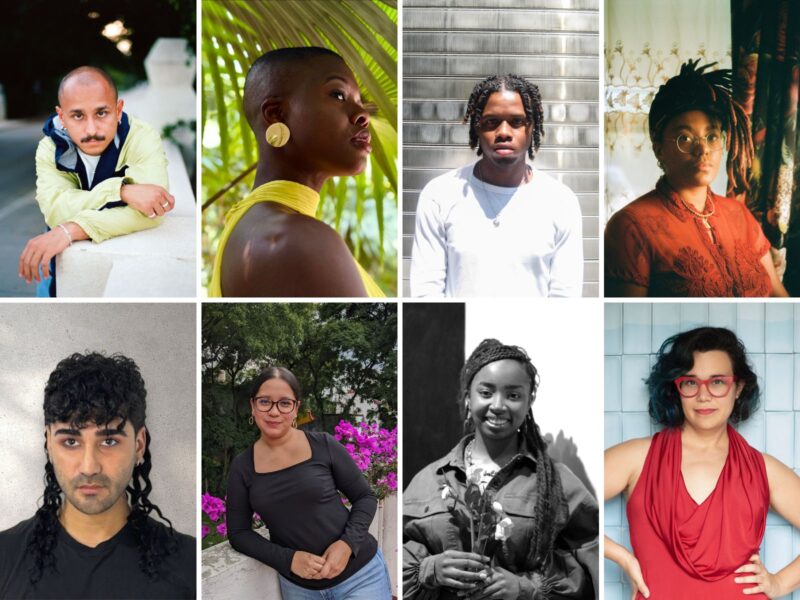 L to R: Andres Gimenez, Nadege Green, Qadir Parris, Nadia Wolff, Fharid LaTorre, Sue Helen Montoya, Destiny Moore, Patty Suau