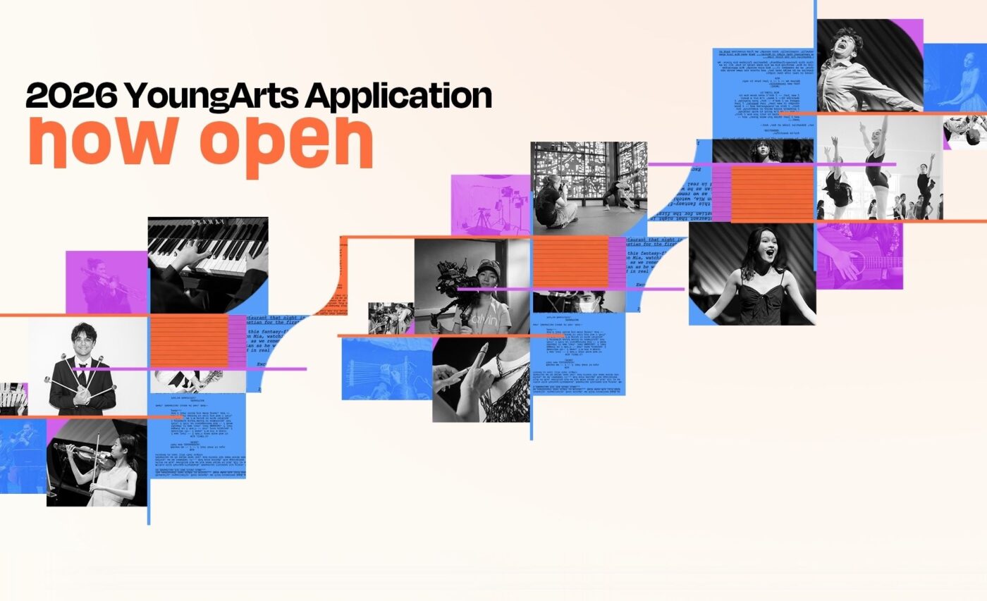 Text reads: 2026 YoungArts Application Now Open.